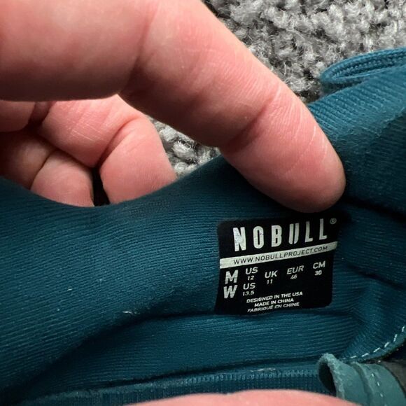 NOBULL Weightlifting Trainer Gym Shoes Mens 12 Blue Low Top - Picture 7 of 9